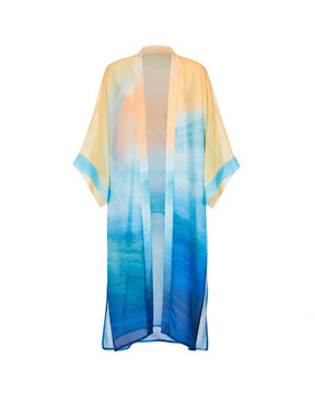Aqua Sunrise Kimono - Swimwear Kimono - Mizyana