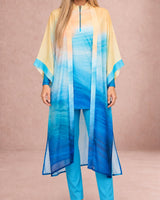 Aqua Sunrise Kimono - Swimwear Kimono - Mizyana