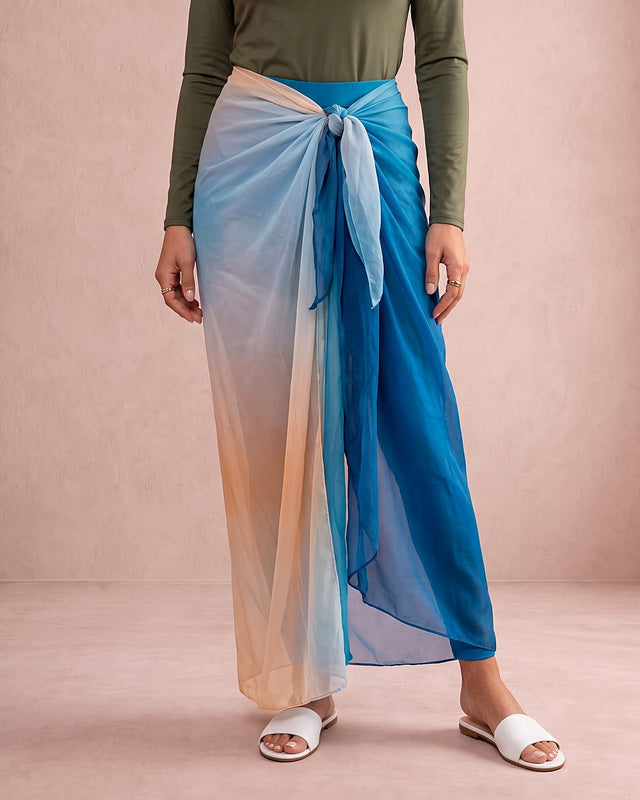 Aqua Sunrise Waist Wrap - Swim Cover-Up - Mizyana