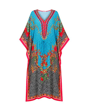 Artisan Abstract Print Kaftan - Kaftan - Mizyana