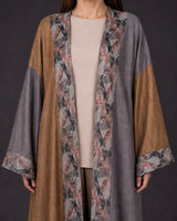 Artisan Linen Cotton Embellished Abaya - Abaya - Mizyana