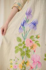 Ash Embroidered Dress - Dress - Mizyana