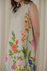 Ash Floral Dress - Dress - Mizyana
