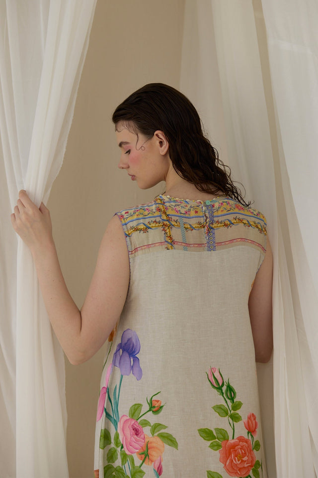 Ash Floral Dress - Dress - Mizyana