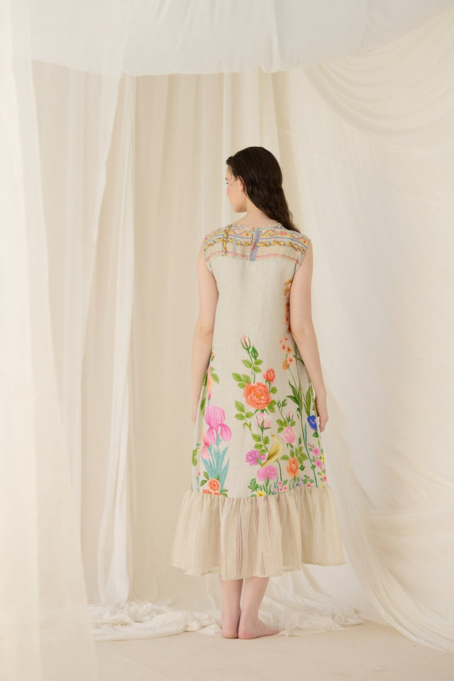 Ash Floral Dress - Dress - Mizyana