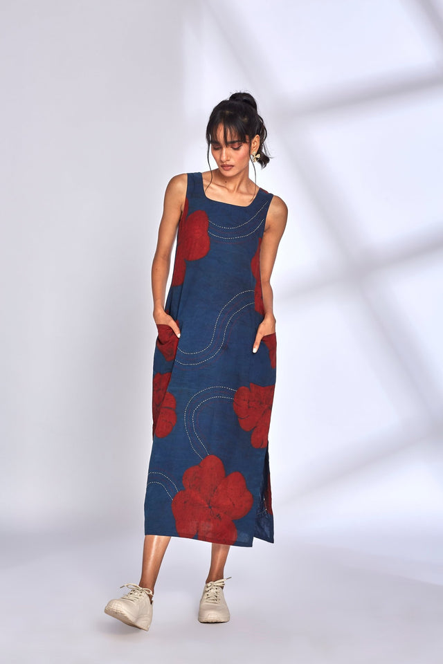 Aura Indigo Dress - Dress - Mizyana