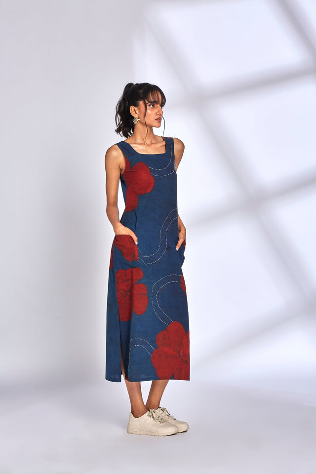 Aura Indigo Dress - Dress - Mizyana