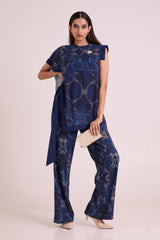 Austin - Midnight Breeze Top & Pant Set - Two-Piece Set - Mizyana