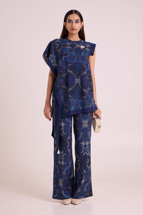 Austin - Midnight Breeze Top & Pant Set - Two-Piece Set - Mizyana
