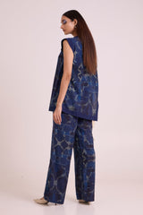 Austin - Midnight Breeze Top & Pant Set - Two-Piece Set - Mizyana