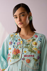 Azure Beaded Dress - Dress - Mizyana