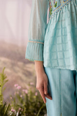Azure Beaded Top - Shirt - Mizyana