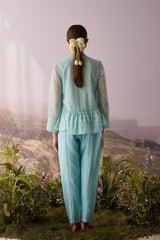 Azure Beaded Top - Shirt - Mizyana