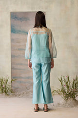 Azure Flared Pants - Trousers - Mizyana