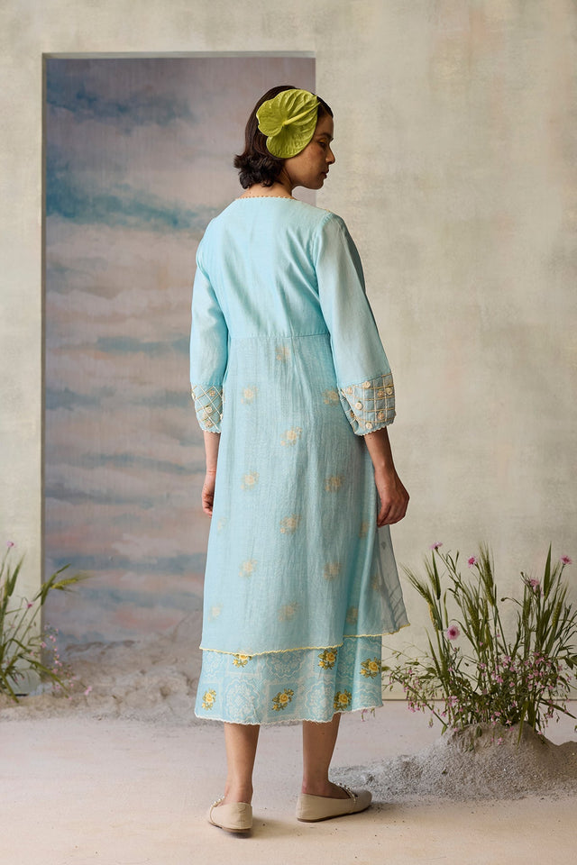 Azure Layered Dress - Dress - Mizyana