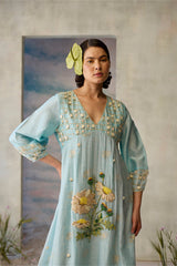 Azure Layered Dress - Dress - Mizyana