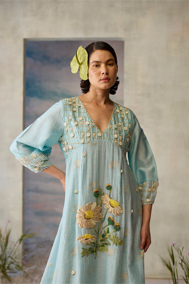 Azure Layered Dress - Dress - Mizyana