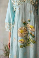 Azure Layered Dress - Dress - Mizyana