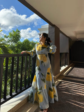 Azzurra Dress in Limoncello Print - Dress - Mizyana