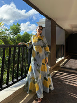 Azzurra Dress in Limoncello Print - Dress - Mizyana