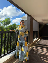 Azzurra Dress in Limoncello Print - Dress - Mizyana