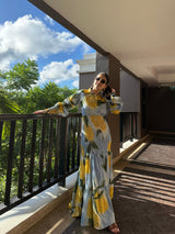 Azzurra Dress in Limoncello Print - Dress - Mizyana