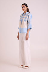 Baasa - Ocean Lattice Shirt - Shirt - Mizyana