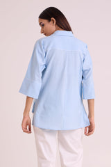 Baasa - Ocean Lattice Shirt - Shirt - Mizyana