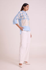 Baasa - Ocean Lattice Shirt - Shirt - Mizyana