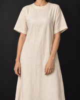 Badaam Handwoven Mulberry Silk Kurta Dress Co-ord Set - Co-ord Set - Mizyana