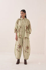 Bagiya Floral Pintuck Top - Shirt - Mizyana