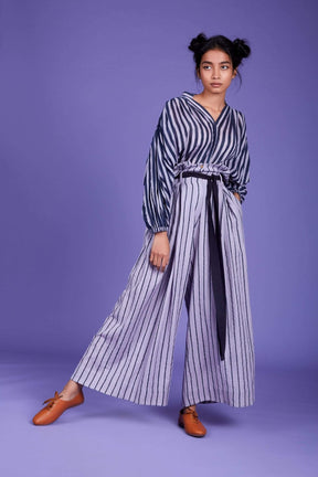 Baha Shirt and Pant Set-SS Lavender - Two-Piece Set - Mizyana