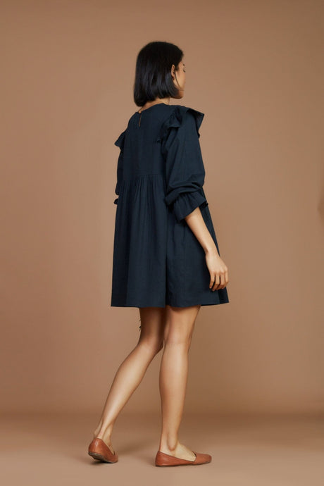 Baliza Charcoal Short Dress - Dress - Mizyana