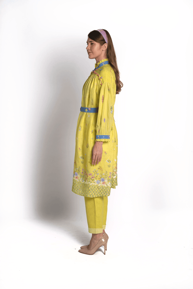 Basant Floral Kaftan Co-ord Set - Co-ord Set - Mizyana