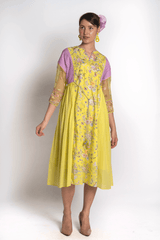 Basant Floral Printed Dress - Dress - Mizyana