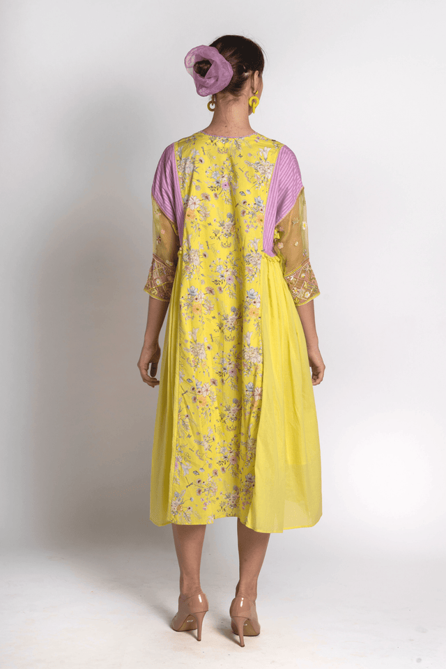Basant Floral Printed Dress - Dress - Mizyana