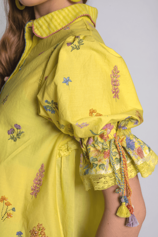 Basant Floral Shirt - Shirt - Mizyana