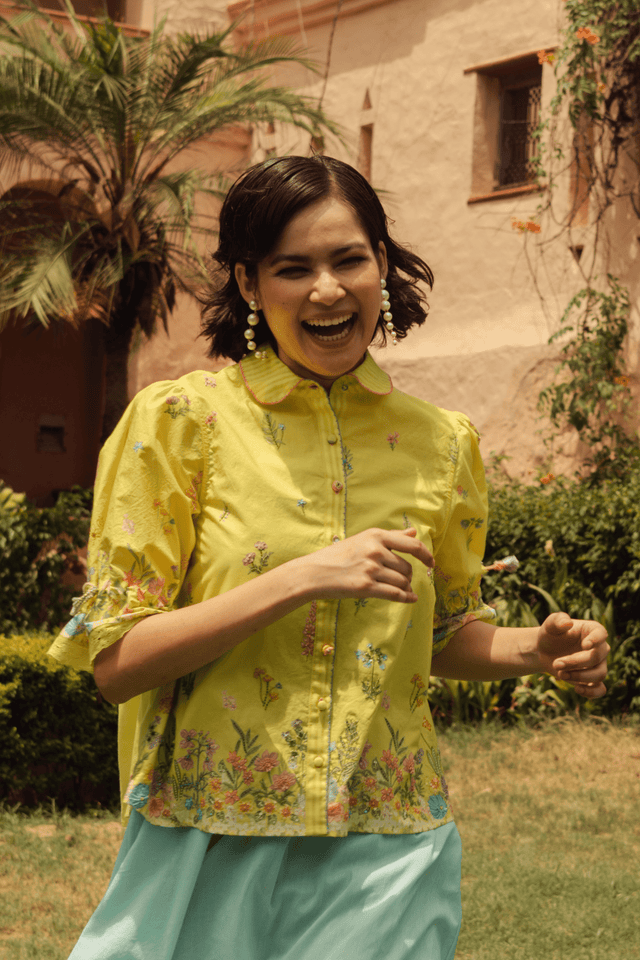 Basant Floral Shirt - Shirt - Mizyana
