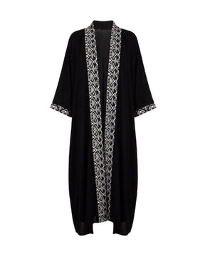 Batwing Linen Open Abaya - Abaya - Mizyana