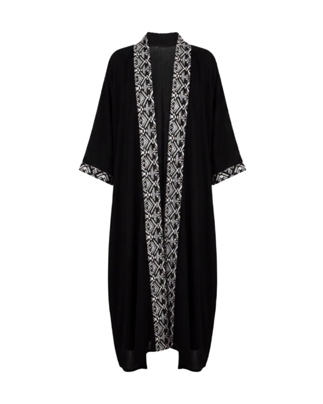 Batwing Linen Open Abaya - Abaya - Mizyana