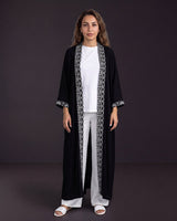 Batwing Linen Open Abaya - Abaya - Mizyana