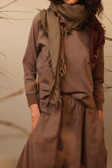 Beige Balloon Pants - Trousers - Mizyana