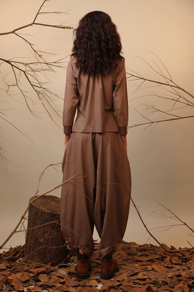 Beige Balloon Pants - Trousers - Mizyana
