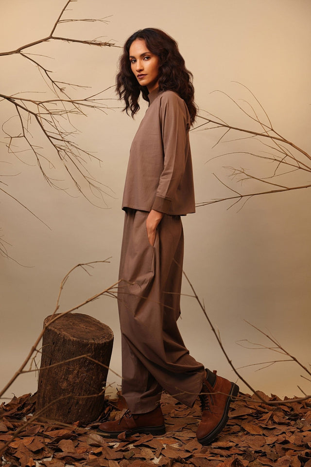 Beige Balloon Pants - Trousers - Mizyana