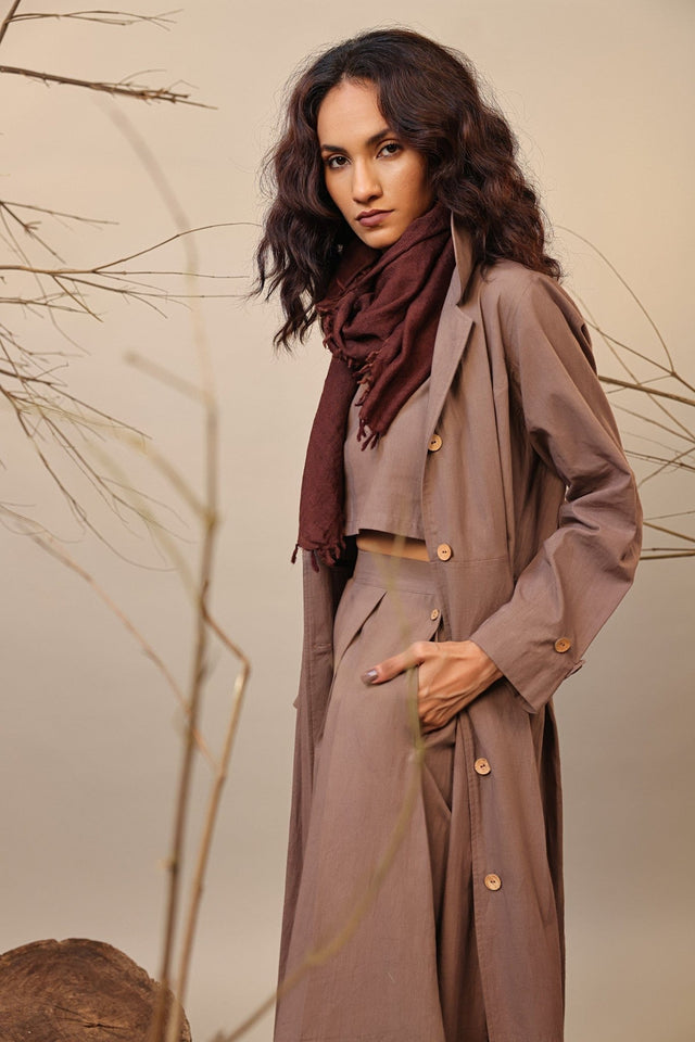 Beige Cali Trench Jacket - Jacket - Mizyana