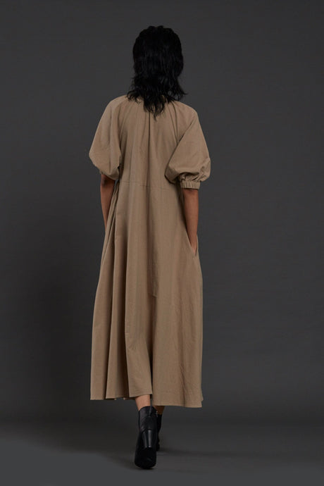 Beige Raglan Dress - Dress - Mizyana