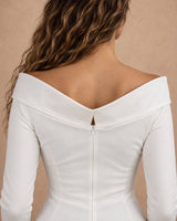 Biyana White Off-Shoulder Viscose Body Blouse - Blouse - Mizyana