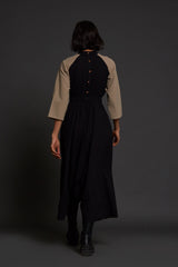 Black & Beige Sphara Jumpsuit - Jumpsuit - Mizyana