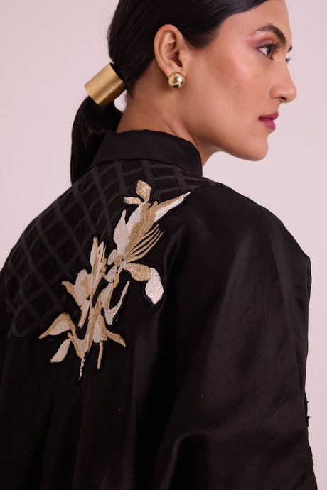 Black Mimi - Framed Shirt Dress - Shirt Dress - Mizyana