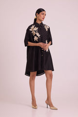 Black Mimi - Framed Shirt Dress - Shirt Dress - Mizyana